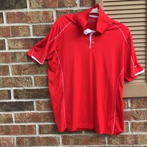 Nike Red Golf Tour Performance Logo T-shirt Large